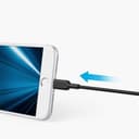 سلك ايفون من أنكر باورلاين+ لايتنينغ 6 أقدام أسود (بدون إنترنت) Anker PowerLine+ II Lightning Cable 6ft UN - Black ( Offline )