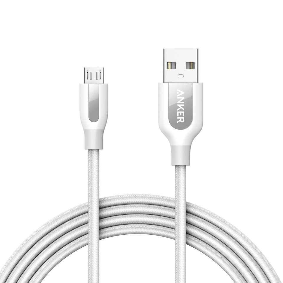 anker powerline micro usb cable 6ft white