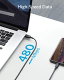 كابل توصيل 90سم ANKER POWERLINE III LIGHTNING - أسود
