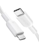 سلك شاحن ايفون تايب سي 90 سم أبيض انكر Anker White 90Cm Usb C iPhone Truck Cable