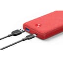 شاحن متنقل قماشي 18 واط 20000 مللي أمبير أحمر باوركور اسنشيال انكر Anker Powercore Essential Red 20000 Pd Fabric Powerbank