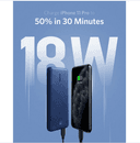 باور بانك 10000mAh ANKER POWERCORE III SLIM PD - أزرق قماشي