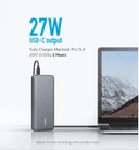 باور بانك 19000mAh ANKER POWERCORE+ PD - أسود