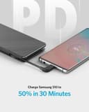 باور بانك 10000mAh ANKER POWERCORE BUILT-IN CABLE - أسود