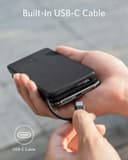 باور بانك 10000mAh ANKER POWERCORE BUILT-IN CABLE - أسود