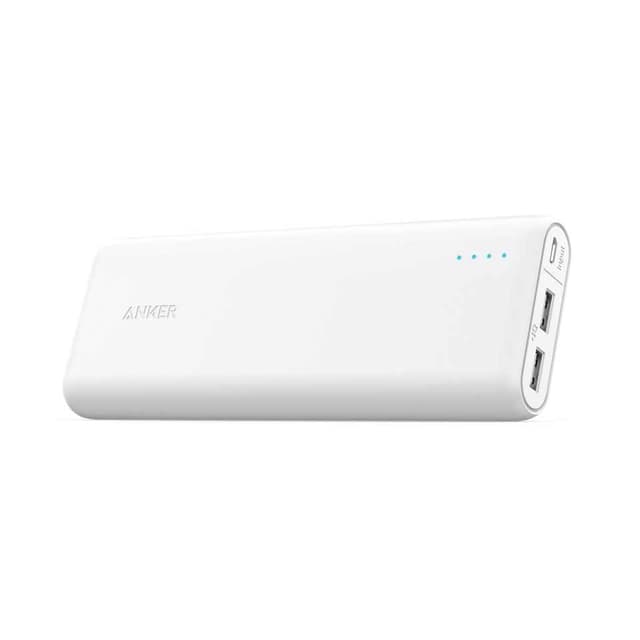 باور بانك 20100 ميلي أمبير باللون الأبيض من أنكر Anker PowerCore External Battery 20100mAh - White