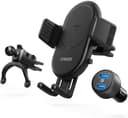 anker powerwave 7 5 car mount 2 port quick charge 3 0 bk