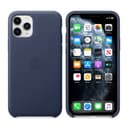 apple iphone 11 pro max leather case midnight blue