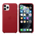 apple iphone 11 pro max leather case red