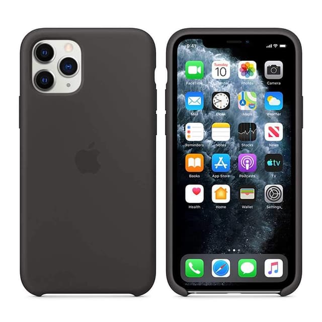 apple iphone 11 pro max silicone case black