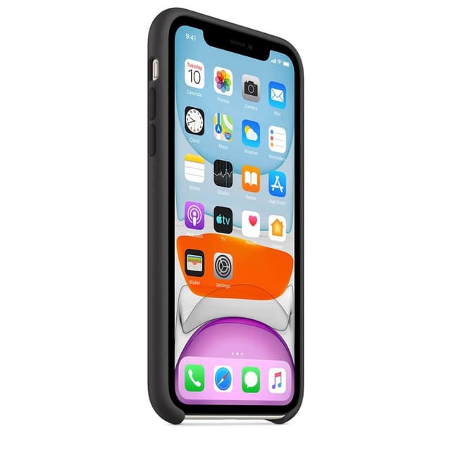 apple iphone 11 silicon case black