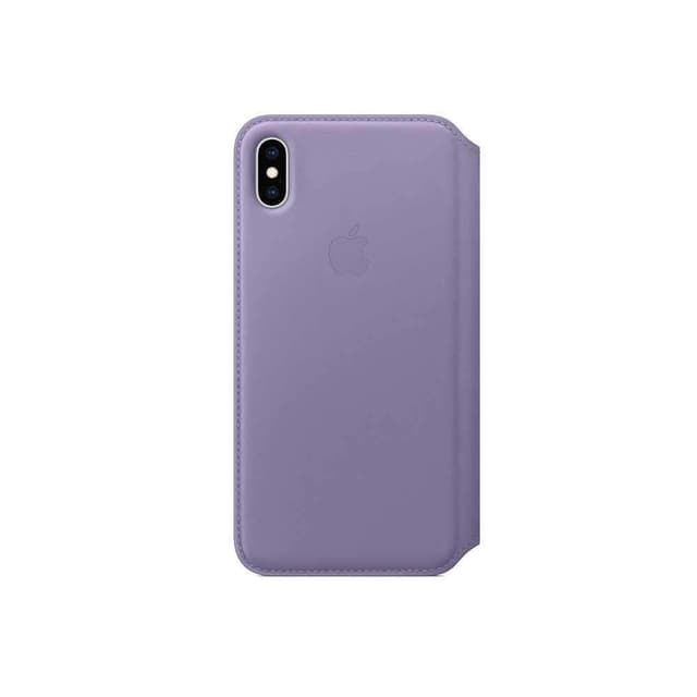 apple iphone xs max leather case folio lilac