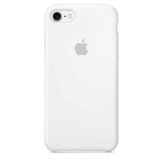 كفر ايفون 7 سيليكون باللون الابيض من ابل Apple iPhone 7 Silicone Case White