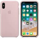 كفر ايفون اكس باللون الوردي الفاتح سيليكون من ابل Apple iPhone X Silicone Case Pink Sand