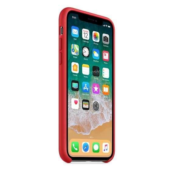 Apple Iphone X Silicone Case - Red