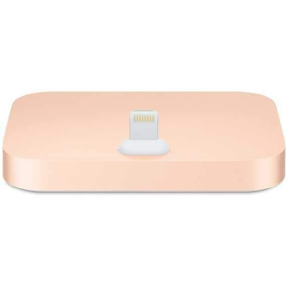 قاعدة شحن الجيل التاني لاجهزة ايفون لايتننغ باللون الذهبي من ابل Apple iPhone Lightning Dock Gold (2nd Gen)