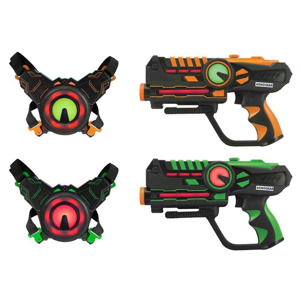 armogear battle toy set of 2 green orange