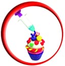 لعبة صنع الكيك SIMBA - A&F Dough Set Cupcake