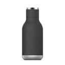 asobu urban insulated and double walled 16 ounce stainless steel bottle black