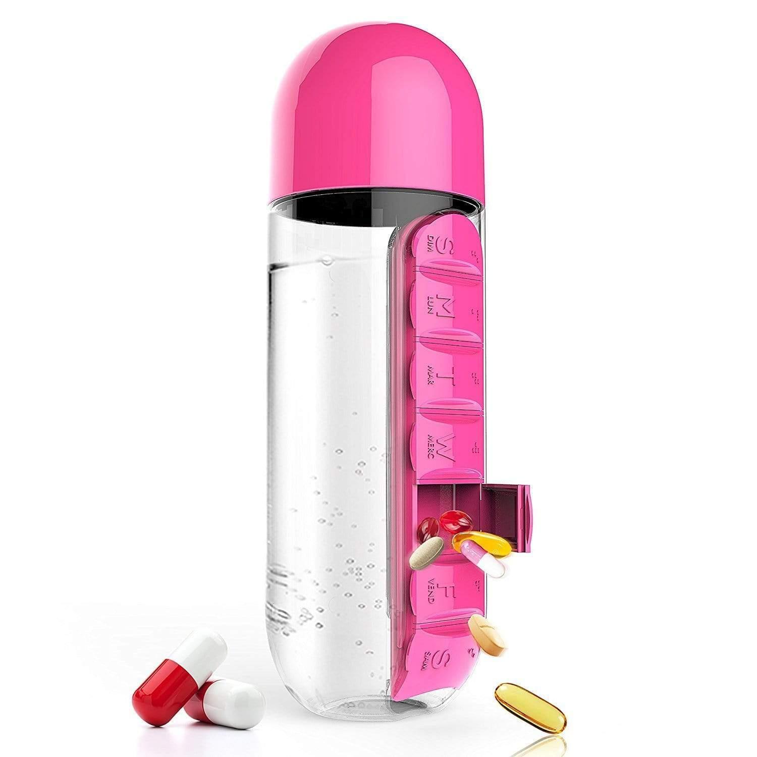 asobu in style pill organizer bottle pink