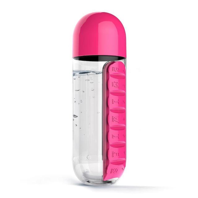 مطارة ماء وحافظ أدوية وردي IN STYLE Pill Organizer Bottle - ASOBU - SW1hZ2U6MzQ3NDQ=