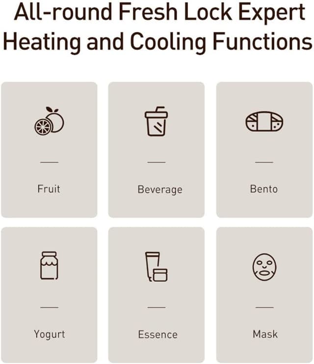 ثلاجة بيسوس صغيرة للماسكات صغيرة الحجم 8 لتر Baseus portable refrigerator