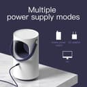 baseus purple vortex usb mosquito lamp physical silent mosquito killer white