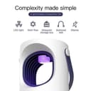 baseus purple vortex usb mosquito lamp physical silent mosquito killer white