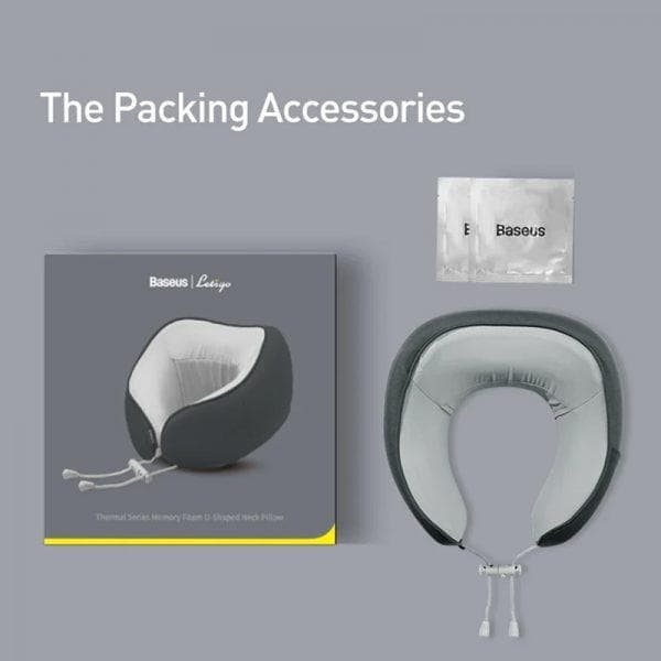 baseus travel pillow memory foam neck cervical pillow for airplane