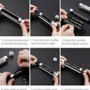 بطاقة رقم موقف السيارة Baseus Temporary Parking Number Card Black