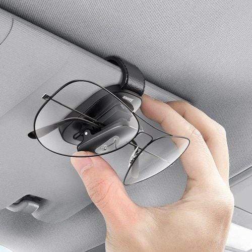 مشبك نظارة Baseus platinum vehicle eyewear clip clamping type للسيارة - أسود