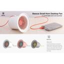 baseus small horn desktop fan pink dual turbo fan 2 speeds adjustable usb cooling fan