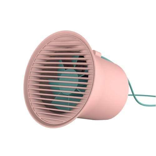 baseus small horn desktop fan pink dual turbo fan 2 speeds adjustable usb cooling fan