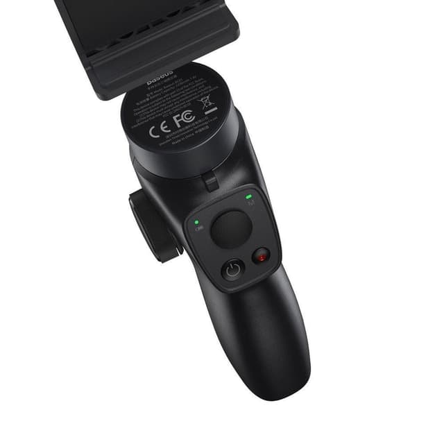 عصا سيلفي وجامبل Baseus Control Smartphone Handheld Gimbal Stabilizer باللون الرمادي