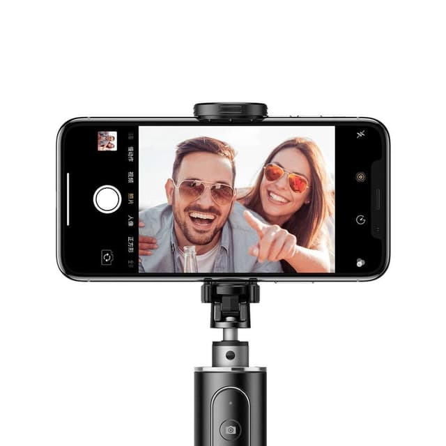 baseus fully folding selfie stick black sliver