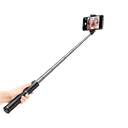 baseus fully folding selfie stick black sliver