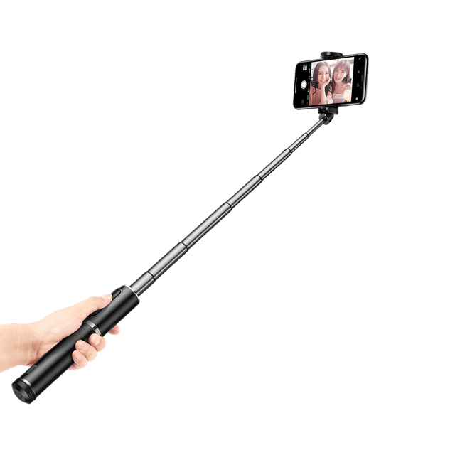 baseus fully folding selfie stick black sliver