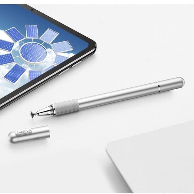 قلم Baseus Square LineBaseus Golden Cudgel Capacitive Stylus Pen فضي