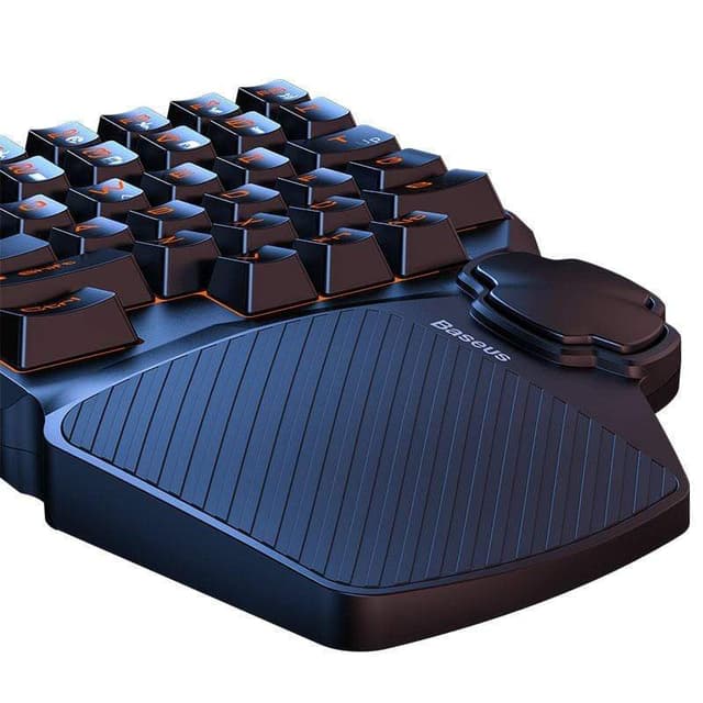لوحة مفاتيح الألعاب Baseus GAMO One-Handed Gaming Keyboard– أسود