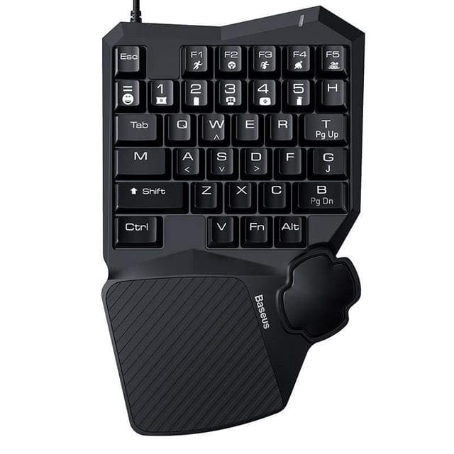لوحة مفاتيح الألعاب Baseus GAMO One-Handed Gaming Keyboard– أسود