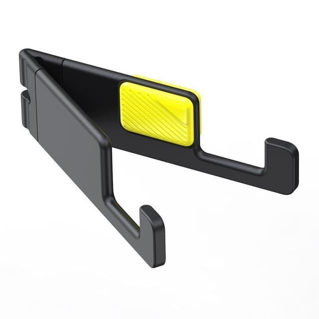 baseus portable mini mobile phone holder gray yellow