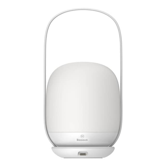 baseus moon white series stepless dimming portable lamp designed for mothers and children pluswhite