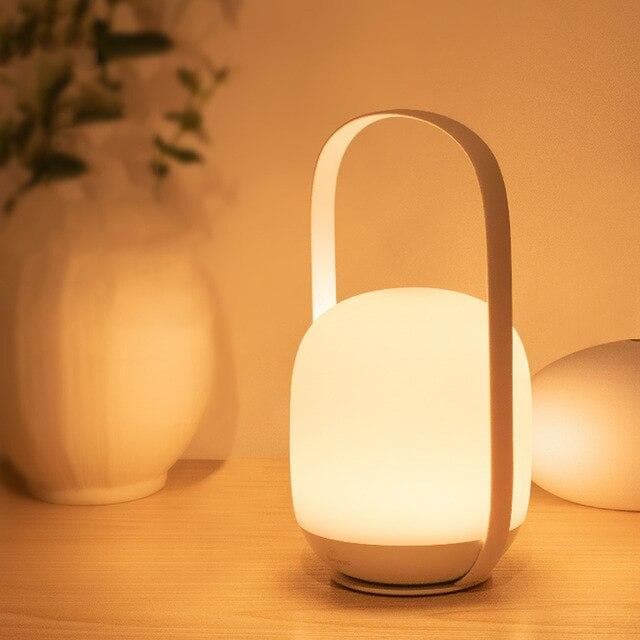 baseus moon white series stepless dimming portable lamp designed for mothers and children pluswhite