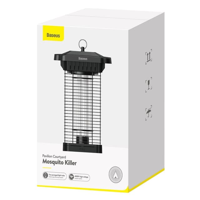 جهاز قتل البعوض Baseus pavilion Courtyard Mosquito Killer（EU）– أسود