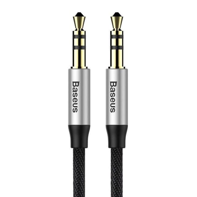 baseus yiven audio cable 3 5 male audio m30 1m silver black