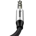 baseus yiven audio cable 3 5 male audio m30 1m silver black
