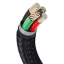 baseus cafule series metal data cable usb to ip 2 4a 0 25m black