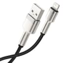 baseus cafule series metal data cable usb to ip 2 4a 0 25m black