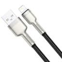 baseus cafule series metal data cable usb to ip 2 4a 0 25m black