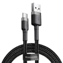 baseus cafule cable usb for type c 3a 1m gray black